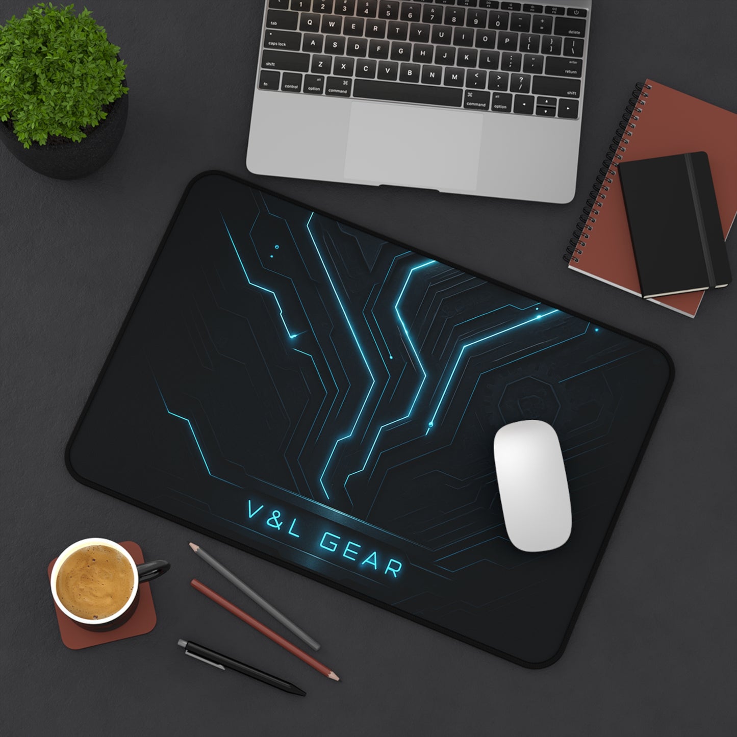 Gaming Desk Mat Cyberpunk Design