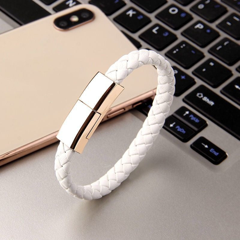 Nuevo cargador de pulsera Cable de carga USB Cable de carga de datos para todos los móviles Cable USB C, Micro USB y Lightning