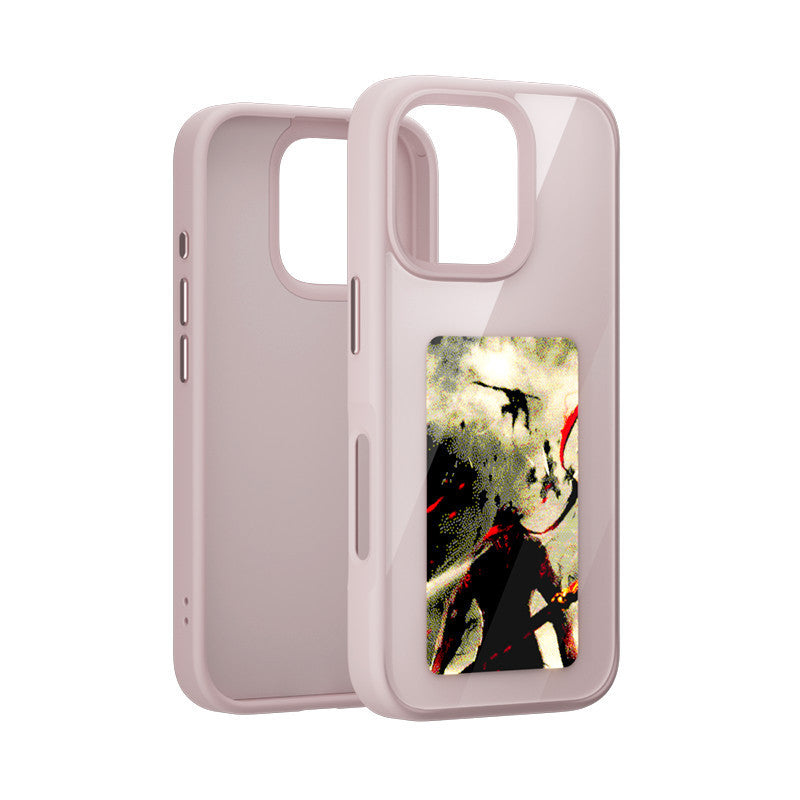 DIY Cuatro Colores Ai E-ink Screen NFC Projection Screen Phone Case Glass