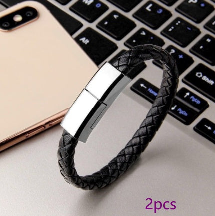 Nuevo cargador de pulsera Cable de carga USB Cable de carga de datos para todos los móviles Cable USB C, Micro USB y Lightning
