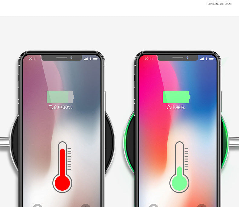 Cargador inalámbrico para IPhone Almohadilla de carga inalámbrica rápida para Sam-sung de alta velocidad