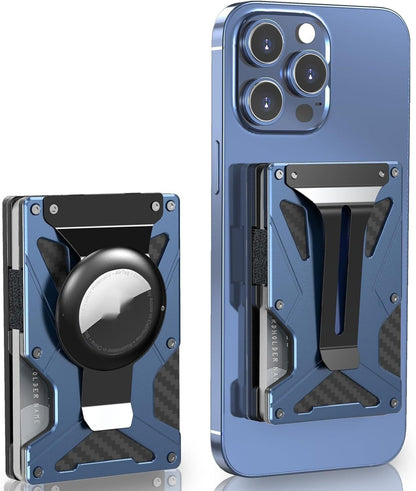 Abrazadera de tarjeta magnética de metal incorporada Función magnética antirrobo para teléfono móvil