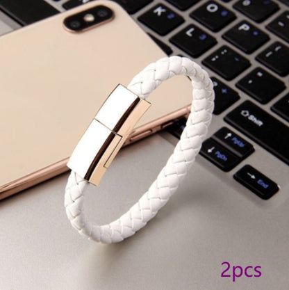 Nuevo cargador de pulsera Cable de carga USB Cable de carga de datos para todos los móviles Cable USB C, Micro USB y Lightning