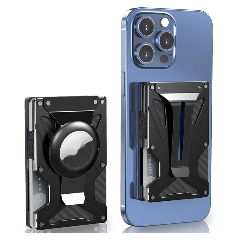 Abrazadera de tarjeta magnética de metal incorporada Función magnética antirrobo para teléfono móvil