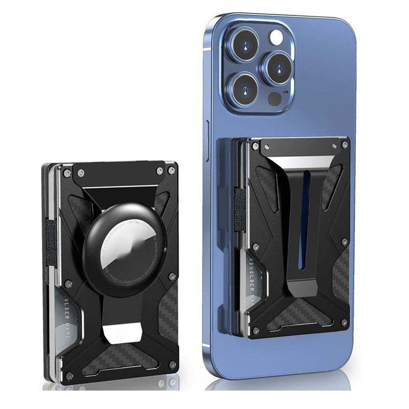 Abrazadera de tarjeta magnética de metal incorporada Función magnética antirrobo para teléfono móvil