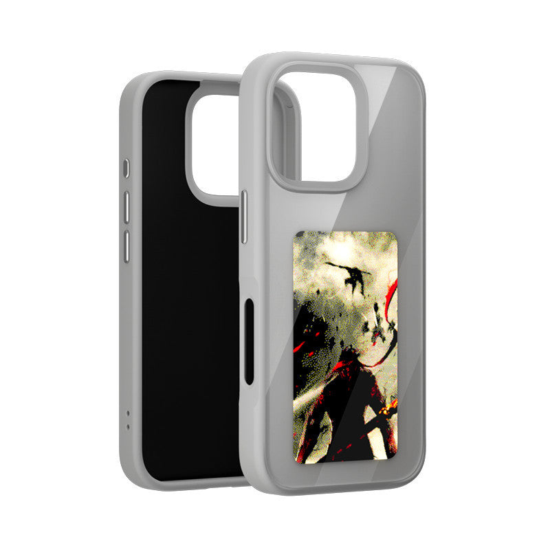 DIY Cuatro Colores Ai E-ink Screen NFC Projection Screen Phone Case Glass